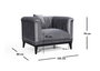 Atelier Del Sofa Trendy - Gris oscuro